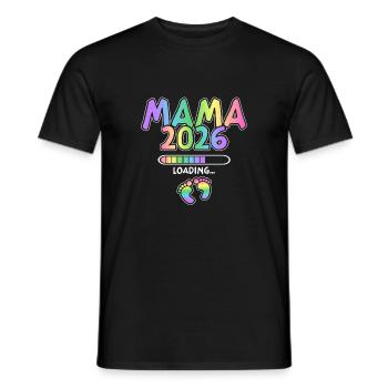 Mama 2026 Loading - Männer T-Shirt - Schwarz - Vorne - AI Model Male 178 light (178cm)