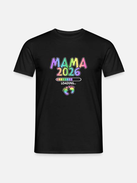 Mama 2026 Loading - Männer T-Shirt - Schwarz