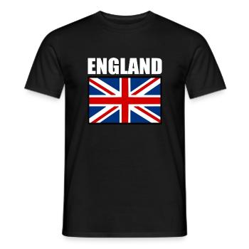 angleterre - T-shirt homme - noir - Devant - AI Model Male 178 light (178cm)