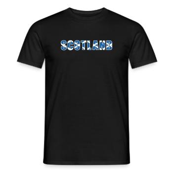 Scotland Rugby - Men's T-Shirt - black - Front - AI Model Male 178 light (178cm)