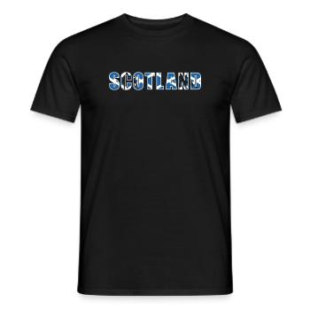 Scotland Rugby - Men's T-Shirt - black - Front - AI Model Male 178 light (178cm)
