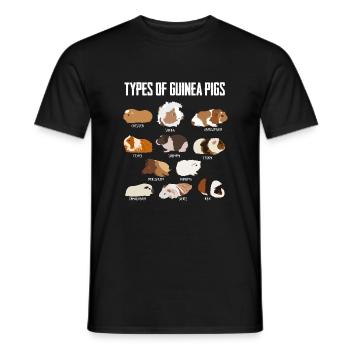 Cobaye types rongeurs cadeau animal - T-shirt homme - noir - Devant - AI Model Male 178 light (178cm)