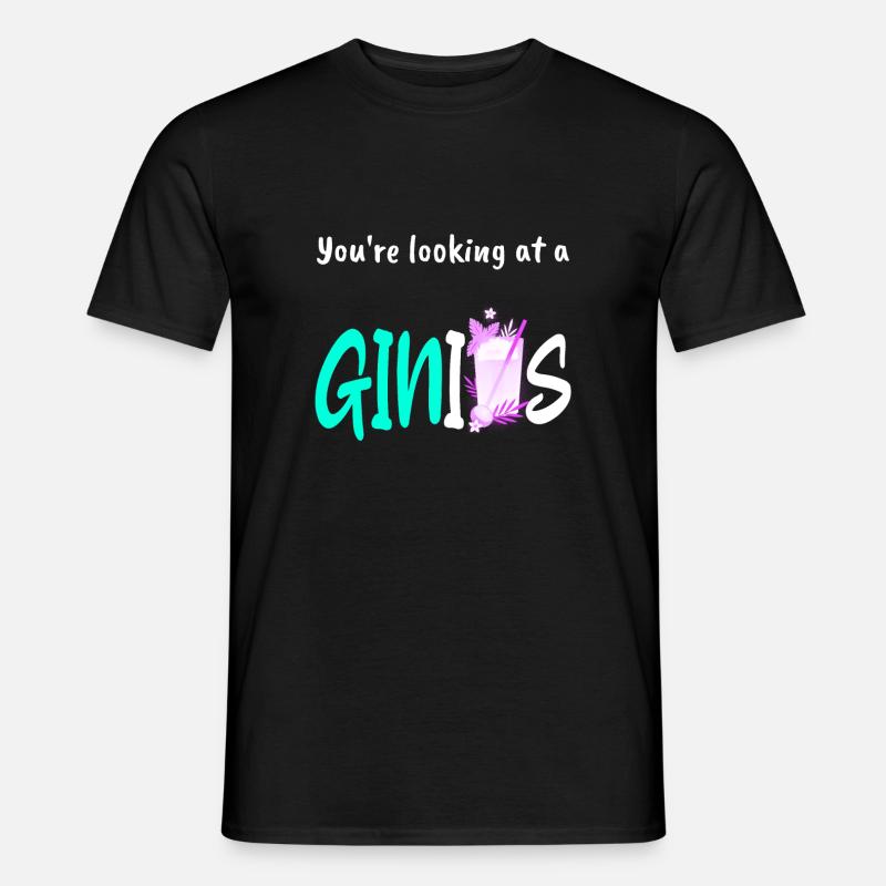 Gin Gin Gin - Männer T-Shirt - Schwarz