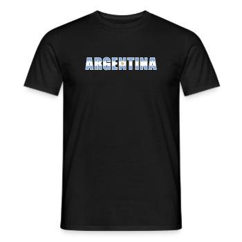 Argentina Rugby - Men's T-Shirt - black - Front - AI Model Male 178 light (178cm)