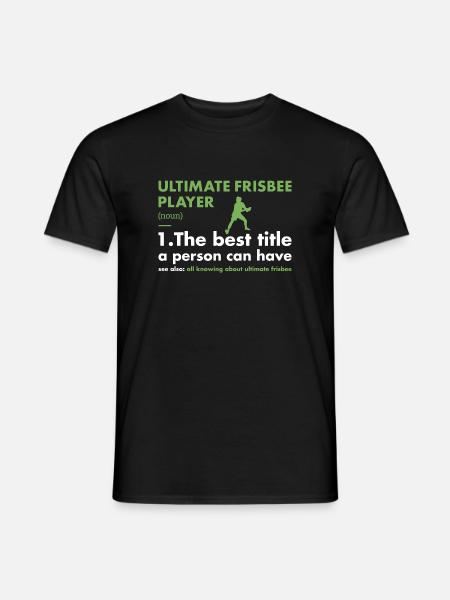 Sport Player Definition Ultimate Frisbee - Men's T-Shirt - black
