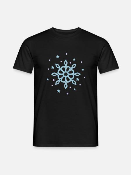 snowflake - Men's T-Shirt - black
