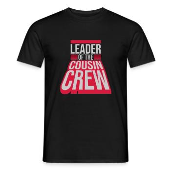 Leader Cousin Crew Team - T-shirt homme - noir - Devant - AI Model Male 178 light (178cm)