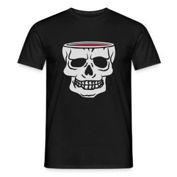 Boire Cup Skull Horror - T-shirt homme - noir - Devant - AI Model Male 178 light (178cm)