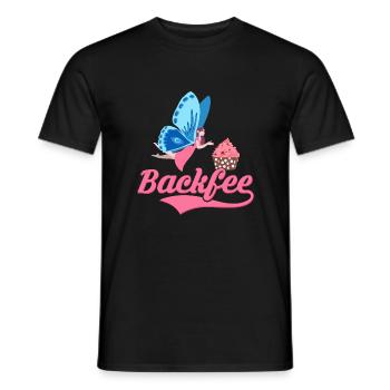 Backfee Konditor Torten Bäckerin - Männer T-Shirt - Schwarz - Vorne - AI Model Male 178 light (178cm)