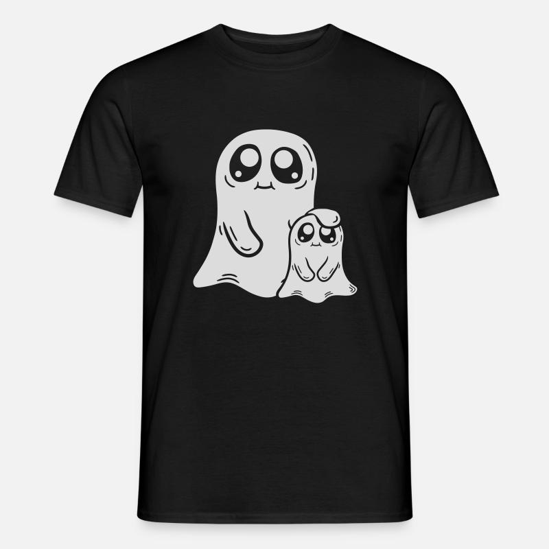 Papa Child Ghost Comic - Men’s T-shirt - black