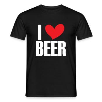Funny Beer Saying Gift Idea Party - Men's T-Shirt - black - Front - AI Model Male 178 light (178cm)