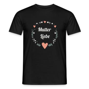 Mutter Liebe Muttertag Mama Dankeschön Geschenk - Männer T-Shirt - Schwarz - Vorne - AI Model Male 178 light (178cm)