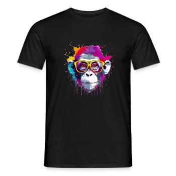 Ben der Affe - Männer T-Shirt - Schwarz - Vorne - AI Model Male 178 light (178cm)