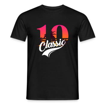 10th anniversary-10 years - Men's T-Shirt - black - Front - AI Model Male 178 light (178cm)
