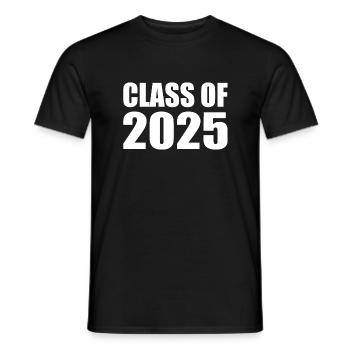 Class of 2025 - Men's T-Shirt - black - Front - AI Model Male 178 light (178cm)