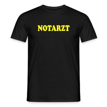 Notarzt - Männer T-Shirt - Schwarz - Vorne - AI Model Male 178 light (178cm)