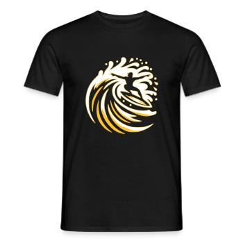 surfeur - T-shirt homme - noir - Devant - AI Model Male 178 light (178cm)