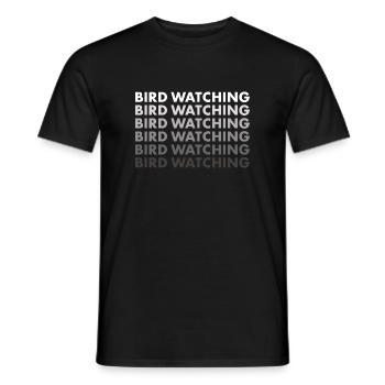 Bird Watcher Bird Watching - Männer T-Shirt - Schwarz - Vorne - AI Model Male 178 light (178cm)