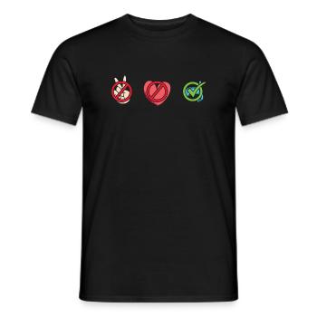 Snorkeler Peace Love Snorkeling - Männer T-Shirt - Schwarz - Vorne - AI Model Male 178 light (178cm)