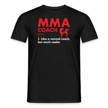 Sport Coach Definition MMA - Männer T-Shirt - Schwarz - Vorne - AI Model Male 178 light (178cm)