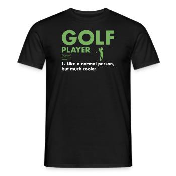 Sport Player Definition Golf - Männer T-Shirt - Schwarz - Vorne - AI Model Male 178 light (178cm)