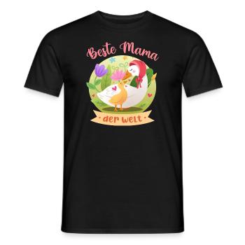 Meilleure maman du monde Design pour la fête des mères - T-shirt homme - noir - Devant - AI Model Male 178 light (178cm)