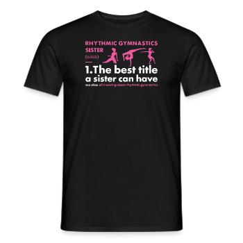 Gymnast Sister Definition Rhythmic Gymnastics - Männer T-Shirt - Schwarz - Vorne - AI Model Male 178 light (178cm)