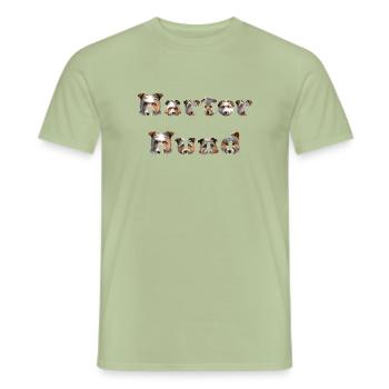Harter Hund - Männer T-Shirt - Sage - Vorne - AI Model Male 178 light (178cm)