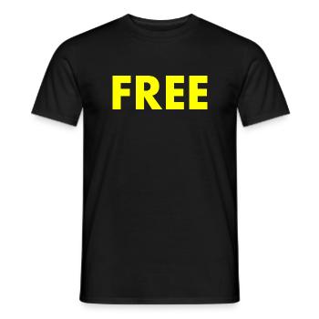Free - Männer T-Shirt - Schwarz - Vorne - AI Model Male 178 light (178cm)
