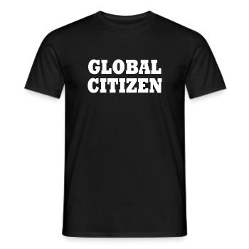 global citizen - T-shirt homme - noir - Devant - AI Model Male 178 light (178cm)