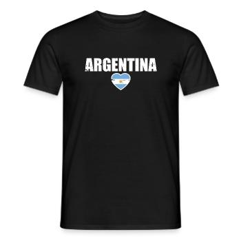 Argentine Argentine Drapeau argentin - T-shirt homme - noir - Devant - AI Model Male 178 light (178cm)