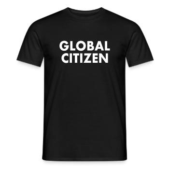 global citizen - T-shirt homme - noir - Devant - AI Model Male 178 light (178cm)