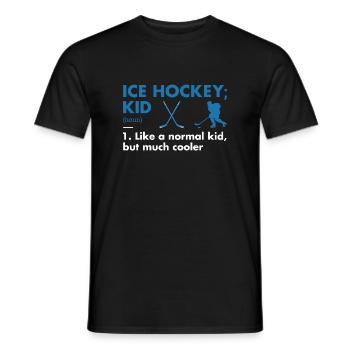 Sport Kid Definition Ice Hockey - Männer T-Shirt - Schwarz - Vorne - AI Model Male 178 light (178cm)
