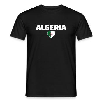 Algeria Algerien Algerische Flagge - Männer T-Shirt - Schwarz - Vorne - AI Model Male 178 light (178cm)