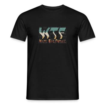 WTF Écrire L’avenir soit le changement Sauver le monde - T-shirt homme - noir - Devant - AI Model Male 178 light (178cm)