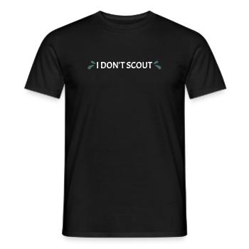 I Don't Scout Whitewater Kayaking - Männer T-Shirt - Schwarz - Vorne - AI Model Male 178 light (178cm)