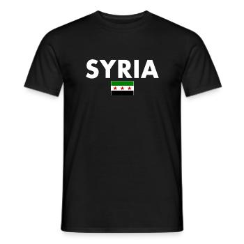 Syrie - T-shirt homme - noir - Devant - AI Model Male 178 light (178cm)