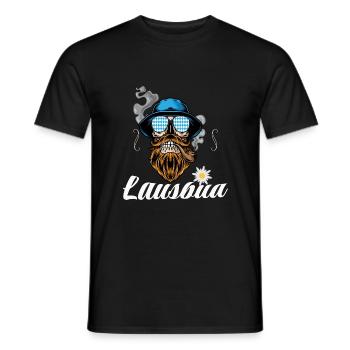 Lausbua Lederhosen - Männer T-Shirt - Schwarz - Vorne - AI Model Male 178 light (178cm)