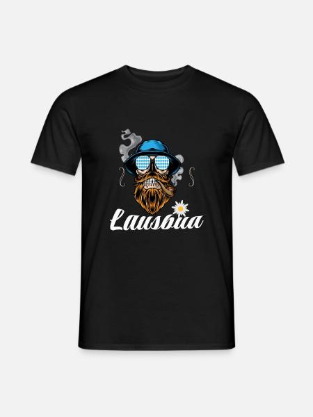 Lausbua Lederhosen - Männer T-Shirt - Schwarz