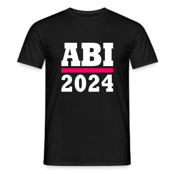 Abi 2024 - Männer T-Shirt - Schwarz - Vorne - AI Model Male 178 light (178cm)