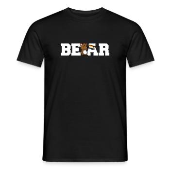 Nounours CSD Cartoon LGBT Gay Pride - T-shirt homme - noir - Devant - AI Model Male 178 light (178cm)