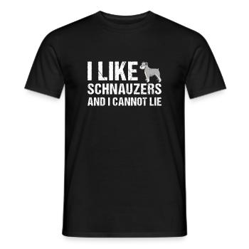 J’aime Schnauzer et je ne peux pas mentir - T-shirt homme - noir - Devant - AI Model Male 178 light (178cm)