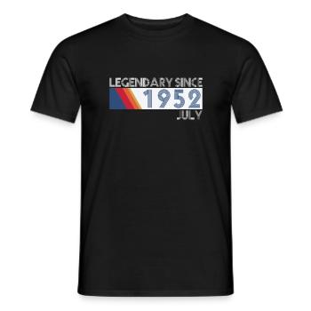 Retro SiFi Legendary since July 1952 - Geburtstag - Männer T-Shirt - Schwarz - Vorne - AI Model Male 178 light (178cm)