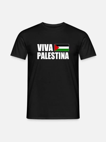 Viva palestina - Männer T-Shirt - Schwarz