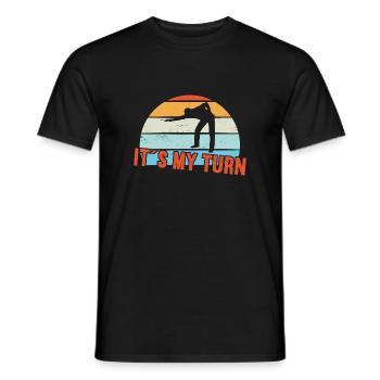 C’est mon tour / Billard Snooker - T-shirt homme - noir - Devant - AI Model Male 178 light (178cm)