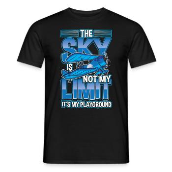 Le ciel n'est pas ma limite c'est mon terrain de jeu - T-shirt homme - noir - Devant - AI Model Male 178 light (178cm)