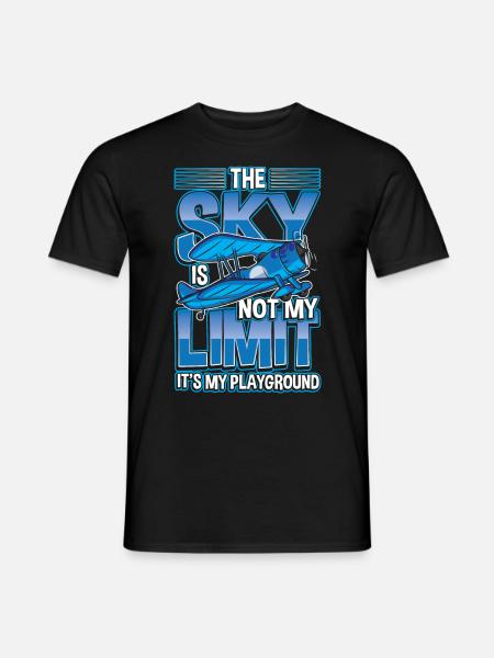 The sky is not my limit it's my playground - Männer T-Shirt - Schwarz