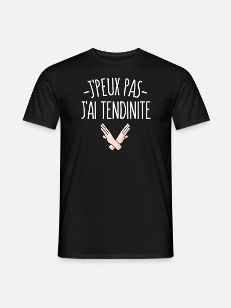 J'peux pas j'ai tendinite - T-shirt homme - noir