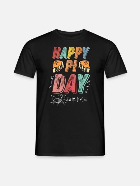 3.14 PI Day Pie Day, Pi Mathematical symbol - Men's T-Shirt - black