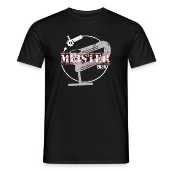 Fliesenlegermeister 2024 - Männer T-Shirt - Schwarz - Vorne - AI Model Male 178 light (178cm)
